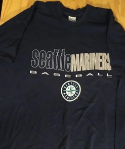 Vintage Style Seattle Mariners Logo MLBT Shirt Hoodie Sweatshirt Full Size Full Color