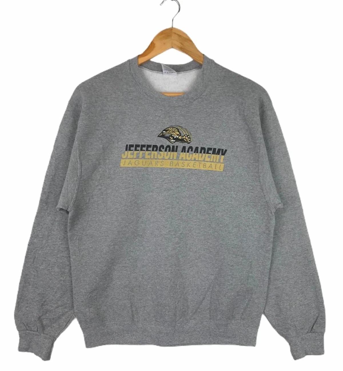 Vintage Style Jefferson Academy Jaguars Basketball Shirt Sweatshirt Hoodie Reprinted Full Size Gifts for NBA Fans