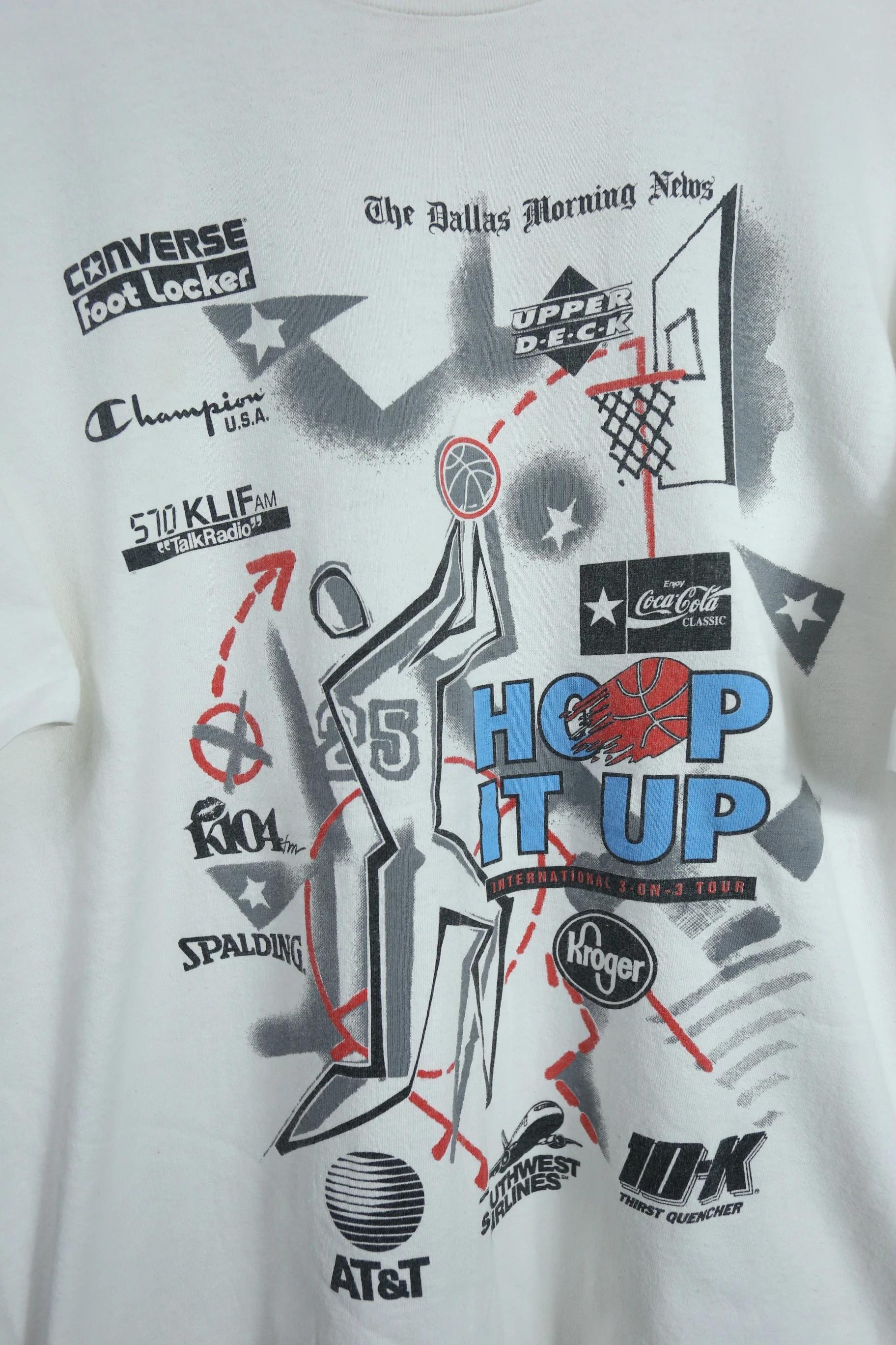 Vintage Style Hoop It Up: 3X3 Basketball Shirt Sweatshirt Hoodie Reprinted Full Size Gifts for NBA Fans - Image 2