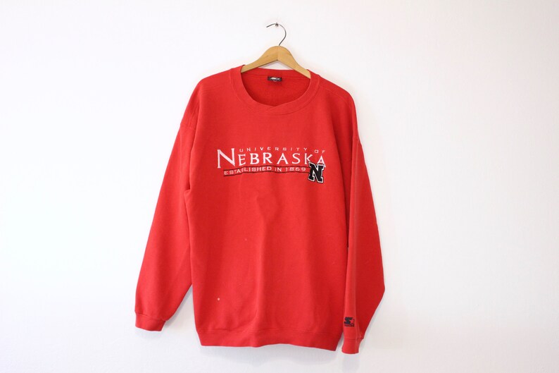 Vintage University of Nebraska Cornhuskers Huskers Sweatshirt, Gift for NCAA Fans University Football Fan Shirt