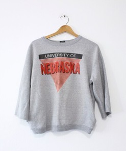 Vintage University of Nebraska Cornhuskers Huskers Sweatshirt Gift for NCAA Fans, Vintage University Football Shirt