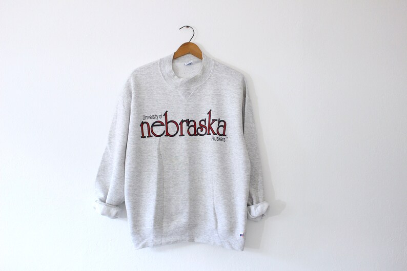 Vintage University of Nebraska Cornhuskers Huskers Sweatshirt Gift for NCAA Fans