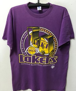 Vintage Style 90s La Lakers NBA Sport Shirt Sweatshirt Hoodie Reprinted Full Size Gifts for NBA Fans