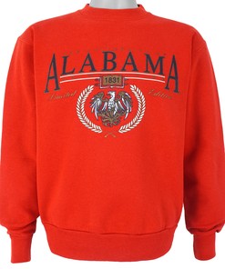 1990s Vintage Style Alabama Crimson Tide Crew Neck Sweatshirt Hoodie Shirt Reprinted Full Size Gifts for NCAA Fans