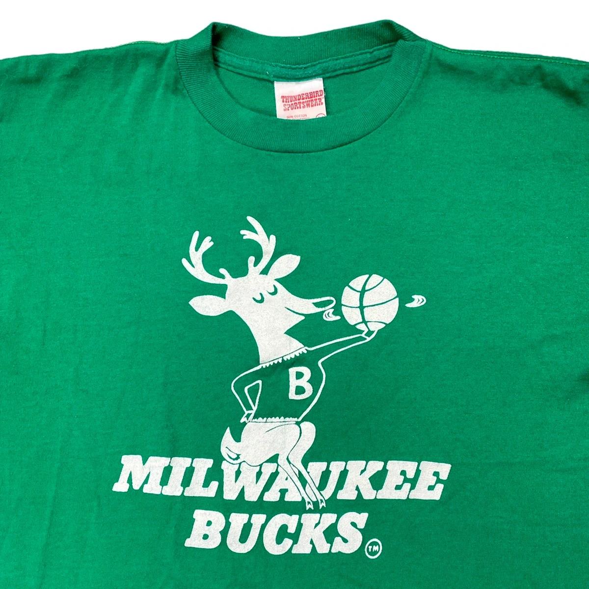 Vintage Style 1970's Milwaukee Bucks NBA Graphic Logo Shirt Hoodie Sweatshirt Reprinted Gifts for NBA Fans - Image 2