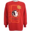 NCAA Florida State Seminoles Crew Neck Sweatshirt 1990s Vintage Style Hoodie Shirt Reprinted Full Size Gifts for Fans