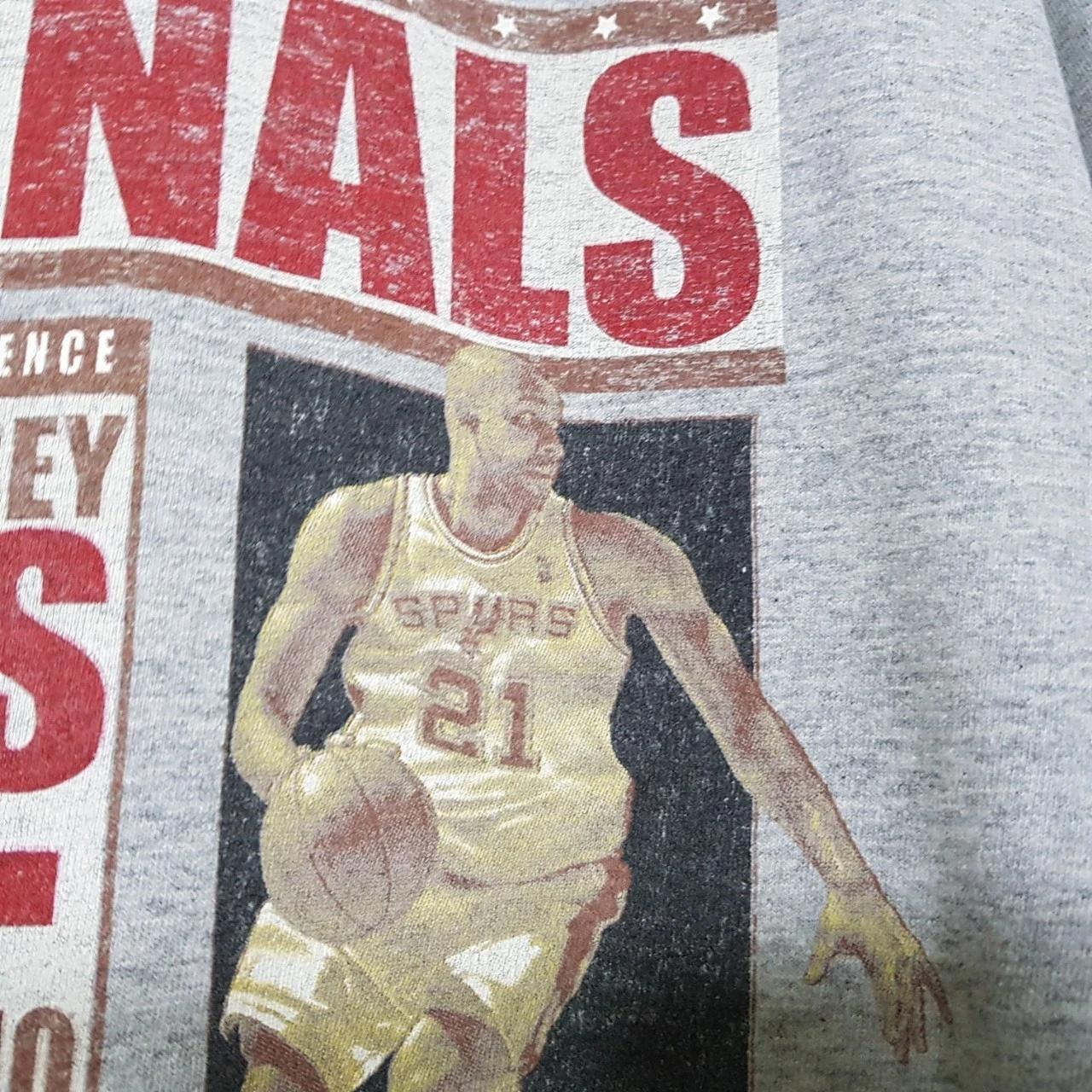 Vintage Style 2003's Finals San Antonio Spurs New Jersey Nets Shirt Hoodie Sweatshirt Reprinted Full Size Gifts for NBA Fans - Image 4