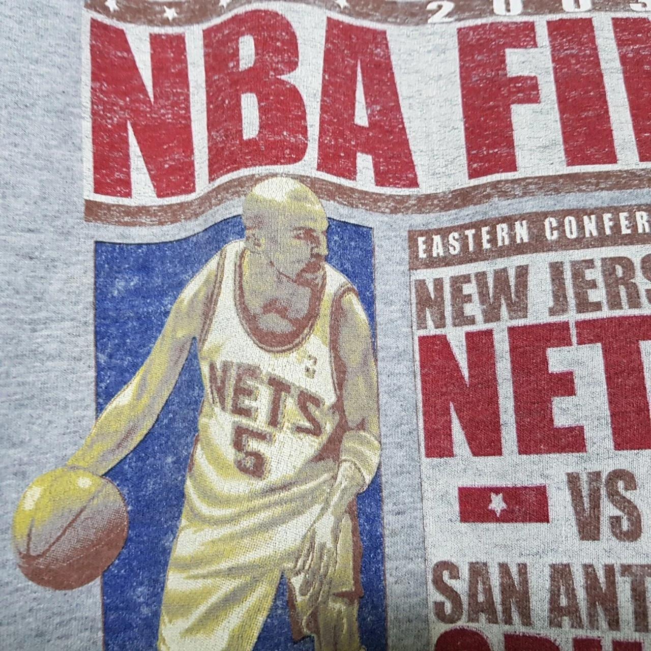 Vintage Style 2003's Finals San Antonio Spurs New Jersey Nets Shirt Hoodie Sweatshirt Reprinted Full Size Gifts for NBA Fans - Image 3