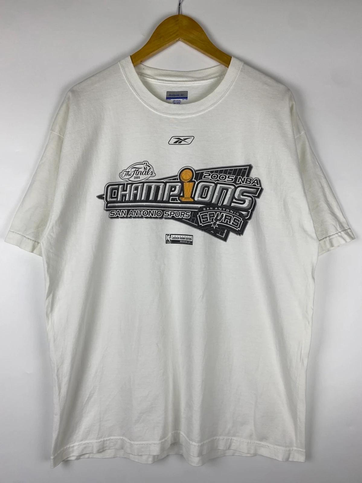 Vintage Style San Antonio Spurs 2005 NBA Champion Shirt Sweatshirt Hoodie Reprinted Full Size Gifts for NBA Fans