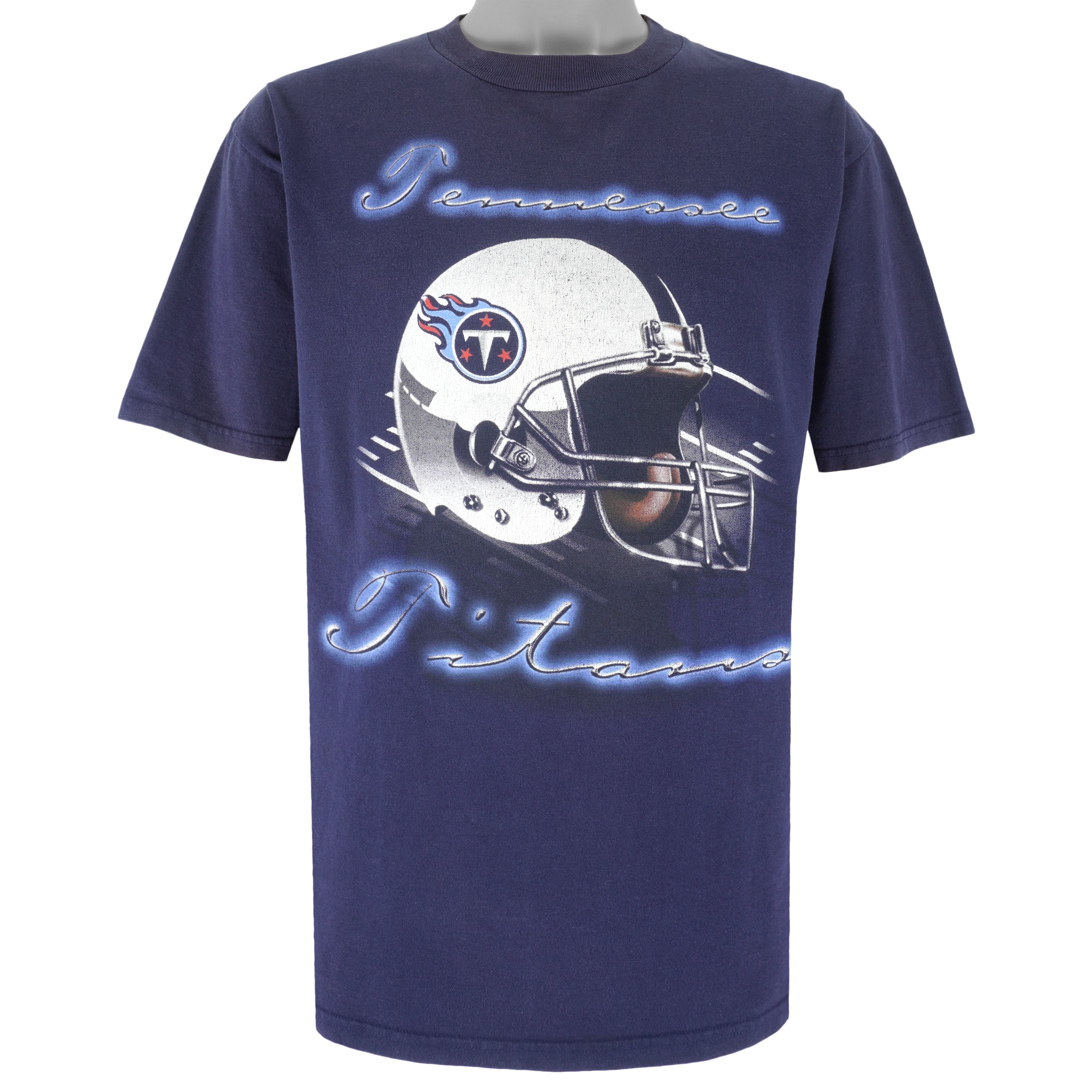 Nfl Tennessee Titans Helmet T-Shirt 1990s Vintage Style Hoodie Sweatshirt Reprinted Full Size Gifts for Fans