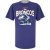 Nfl Denver Broncos Helmet Big Logo T-Shirt 1990s Vintage Style Hoodie Sweatshirt Reprinted Full Size Gifts for Fans