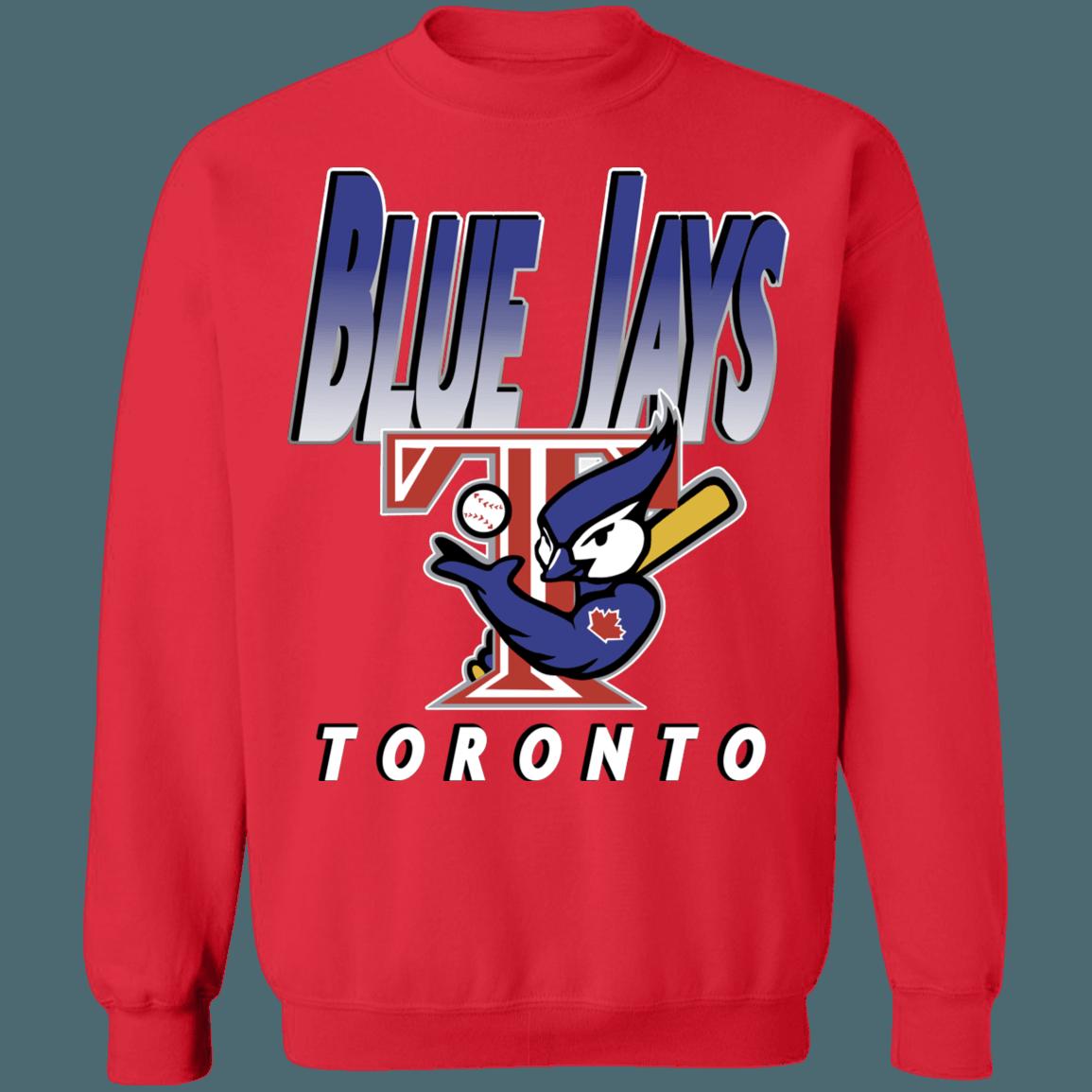 Toronto Blue Jays Muscle Bird Vintage MLBCrewneck Sweatshirt Hoodie Shirt Gifts for Toronto Blue Jays Muscle Bird Fans - Image 2