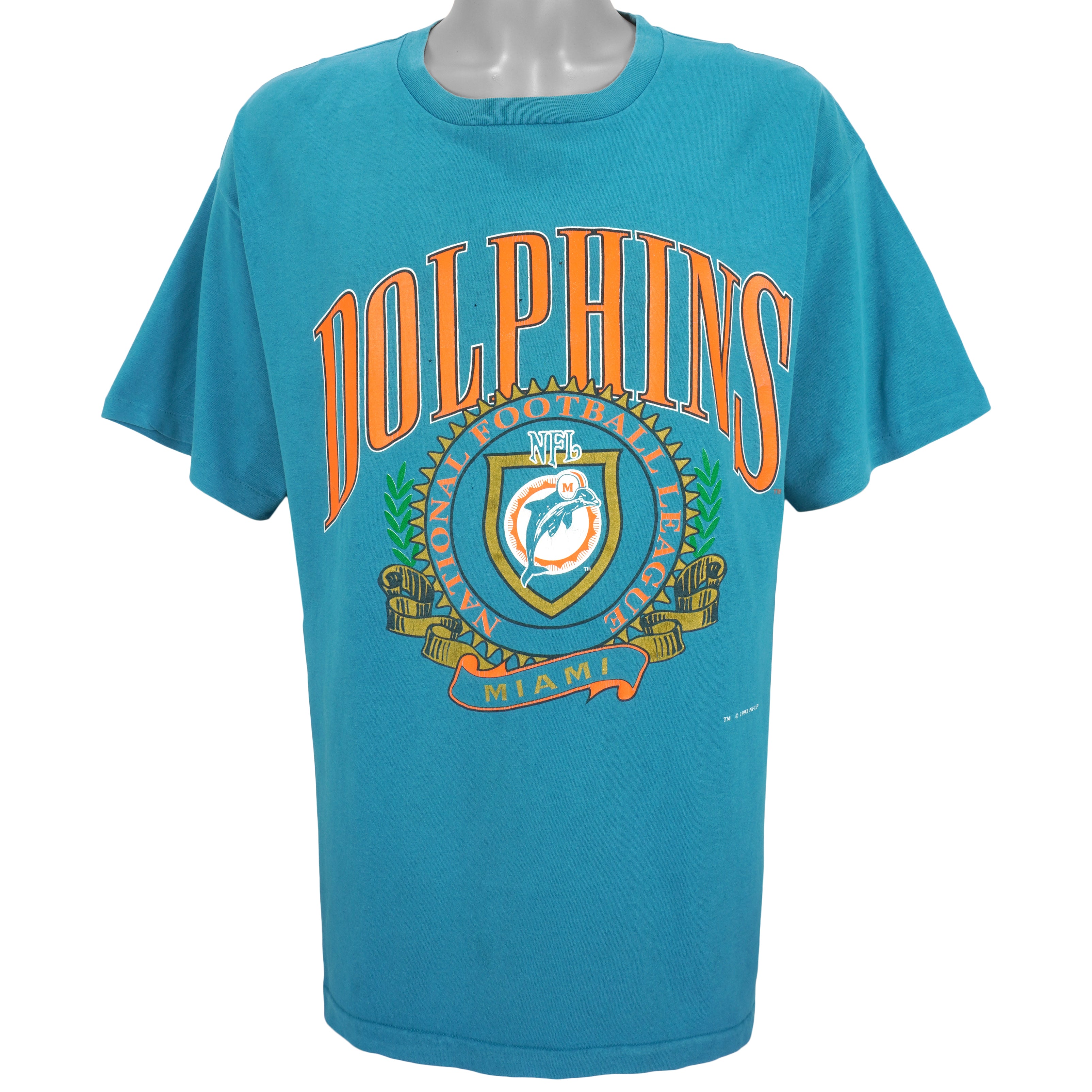 Nfl Miami Dolphins T-Shirt 1993 Vintage Style Hoodie Sweatshirt Reprinted Full Size Gifts for Fans