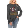 Women's Gameday Couture Charcoal Louisville Cardinals Tailgate Club Luxe Boyfriend Long Sleeve T-Shirt
