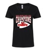 Kansas City Chiefs 2023 Super Bowl Lvii Champions V-Neck Women's T-Shirt
