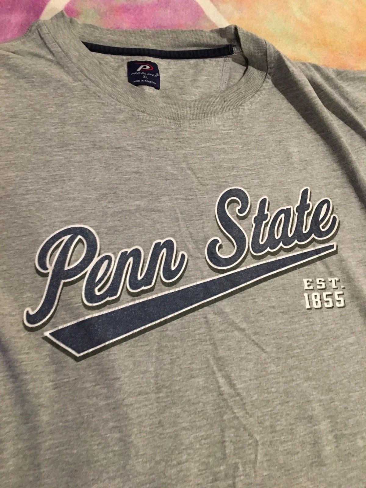 Vintage Style Penn State Pro Player T Shirt Sz Worn Clean Sweatshirt T-Shirt Full Size - Image 2