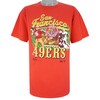 Nfl Red San Francisco 49Ers T-Shirt 1990 Vintage Style Hoodie Sweatshirt Reprinted Full Size Gifts for Fans