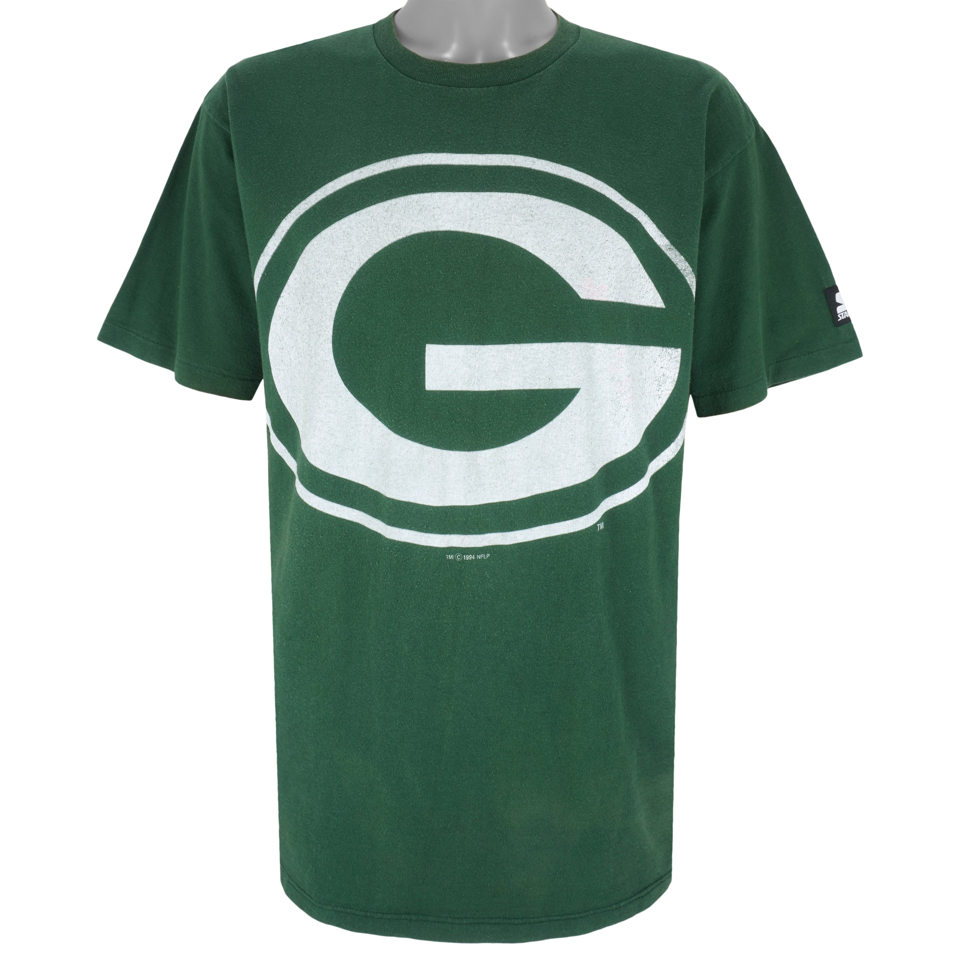 Starter Green Bay Packers Big Logo T-Shirt 1994 Vintage Style Hoodie Sweatshirt Reprinted Full Size Gifts for Fans