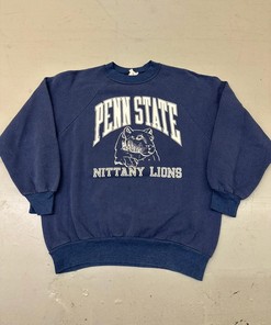 Vintage Style Style 1980s Penn State Nittany Lions NCAA Hoodie Sweatshirt Crewneck Sweatshirt Full Size Gifts for NCAA