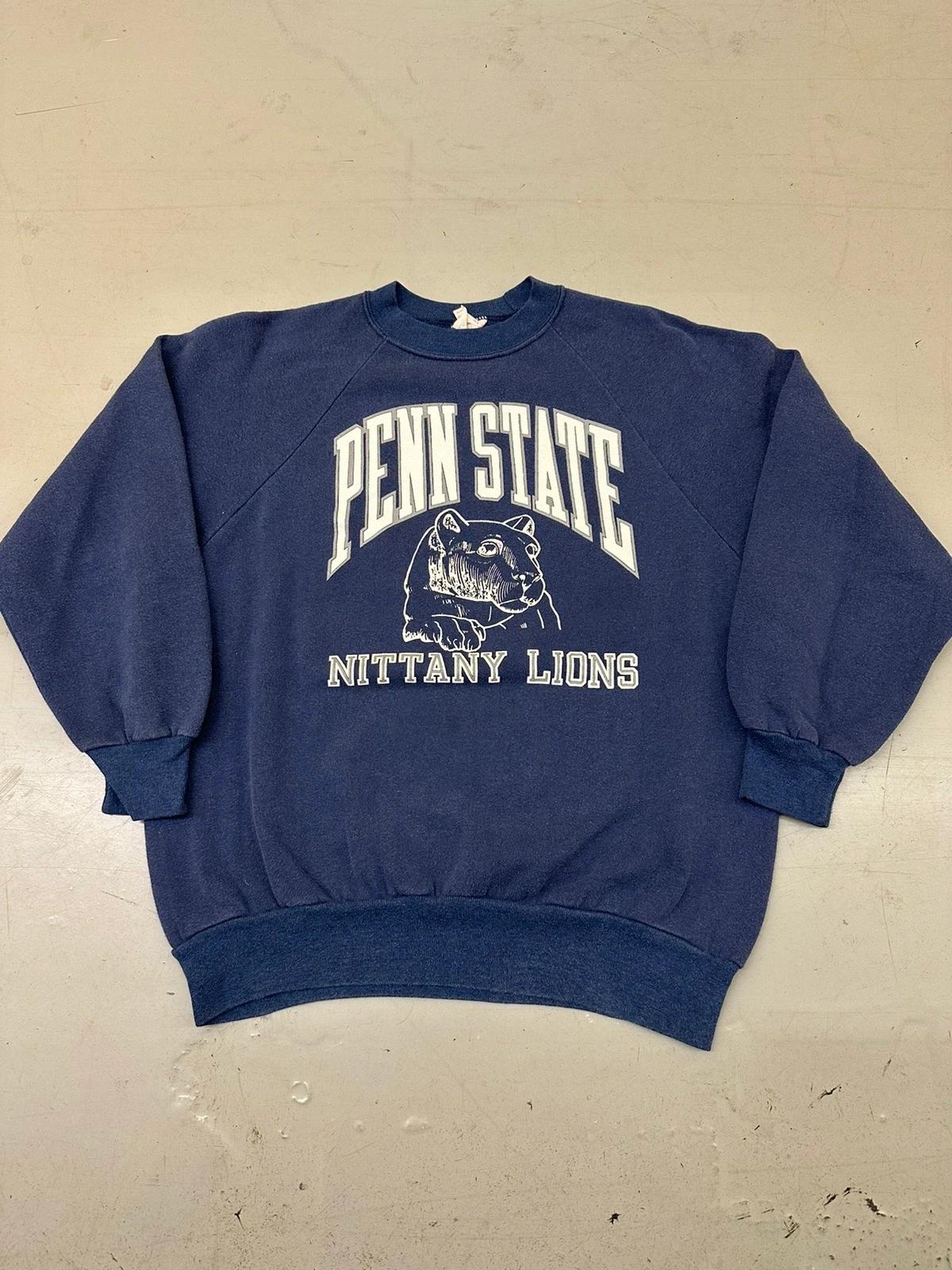 Vintage Style Style 1980s Penn State Nittany Lions NCAA Hoodie Sweatshirt Crewneck Sweatshirt Full Size Gifts for NCAA