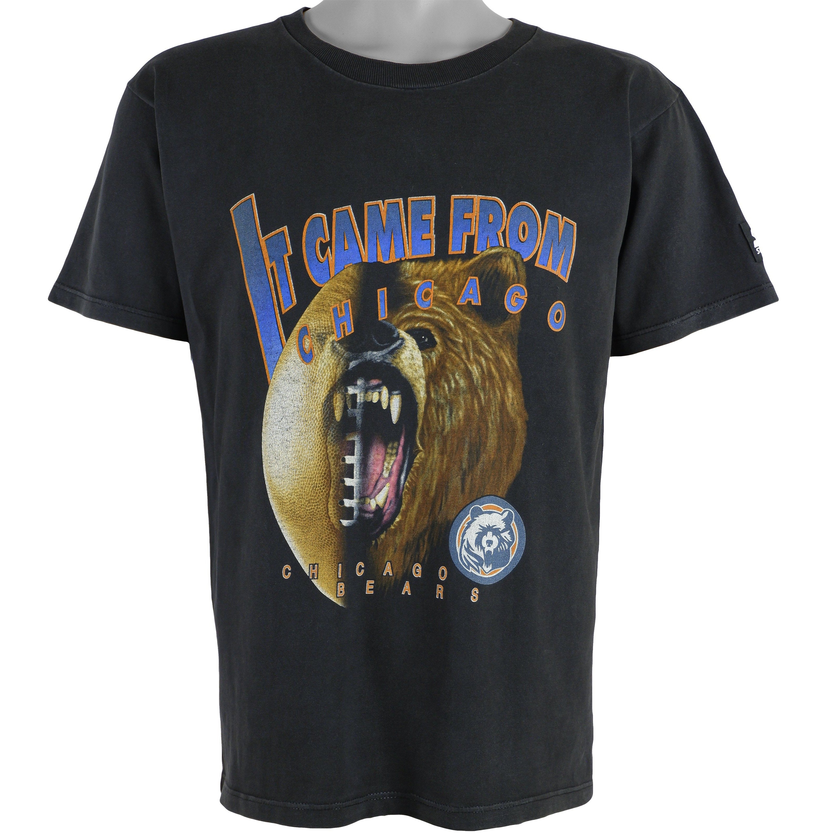 Starter Chicago Bears Animal T-Shirt 1990s Vintage Style Hoodie Sweatshirt Reprinted Full Size Gifts for Fans