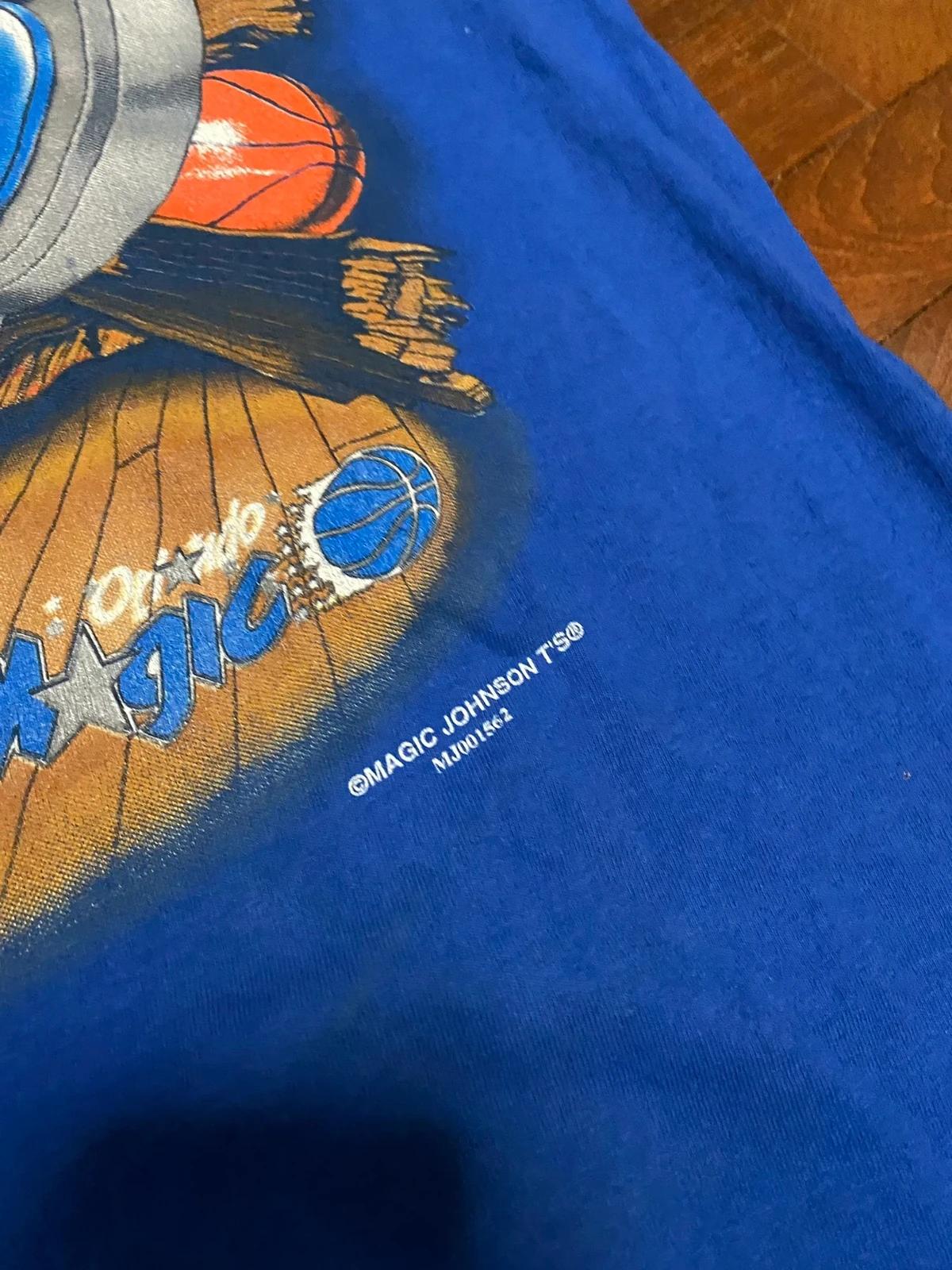 Vintage Style 91S Orlando Magic NBA Magic Johnson Shirt Hoodie Sweatshirt Reprinted Full Size Gifts for NBA Fans - Image 2