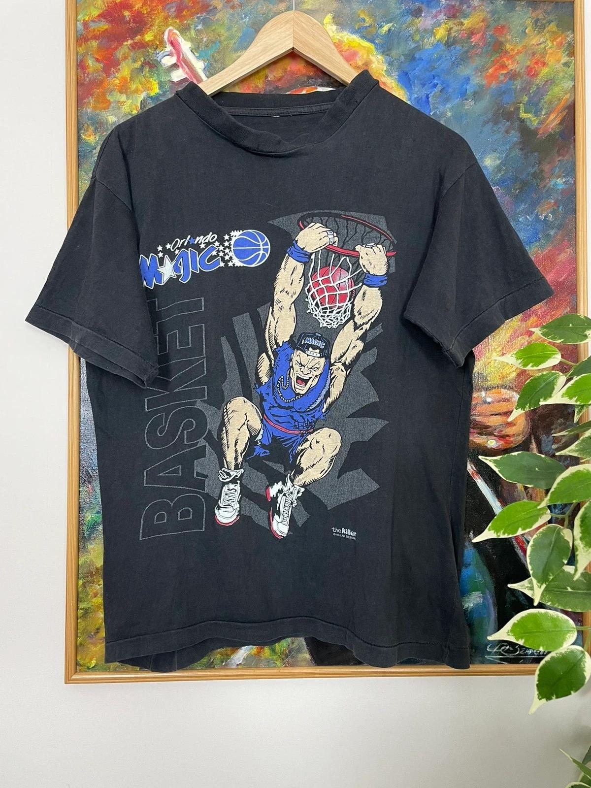 Vintage Style 90s Single Stitch Orlando Magic NBA Basketball Shirt Hoodie Sweatshirt Reprinted Full Size Gifts for NBA Fans