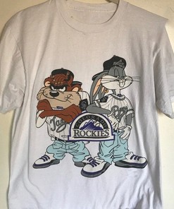 Vintage MLBColorado Rockies Looney Tunes Shirt, Colorado Rockies Shirt, MLBBaseball Shirt, World Series Shirt, Unisex Tee