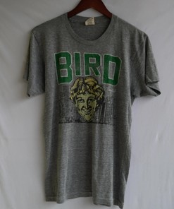 Vintage Style 80s 90s Larry Bird Boston Celtics NBA Shirt Hoodie Sweatshirt Reprinted Full Size Gifts for NBA Fans