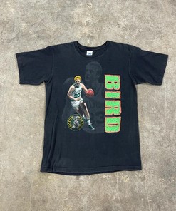 Vintage Style 90s Boston Celtics Larry Bird Shirt Hoodie Sweatshirt Reprinted Full Size Gifts for NBA Fans