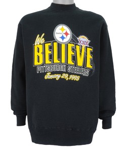 Nfl Pittsburgh Steelers Crew Neck Sweatshirt 1995 Vintage Style Hoodie Shirt Reprinted Full Size Gifts for Fans