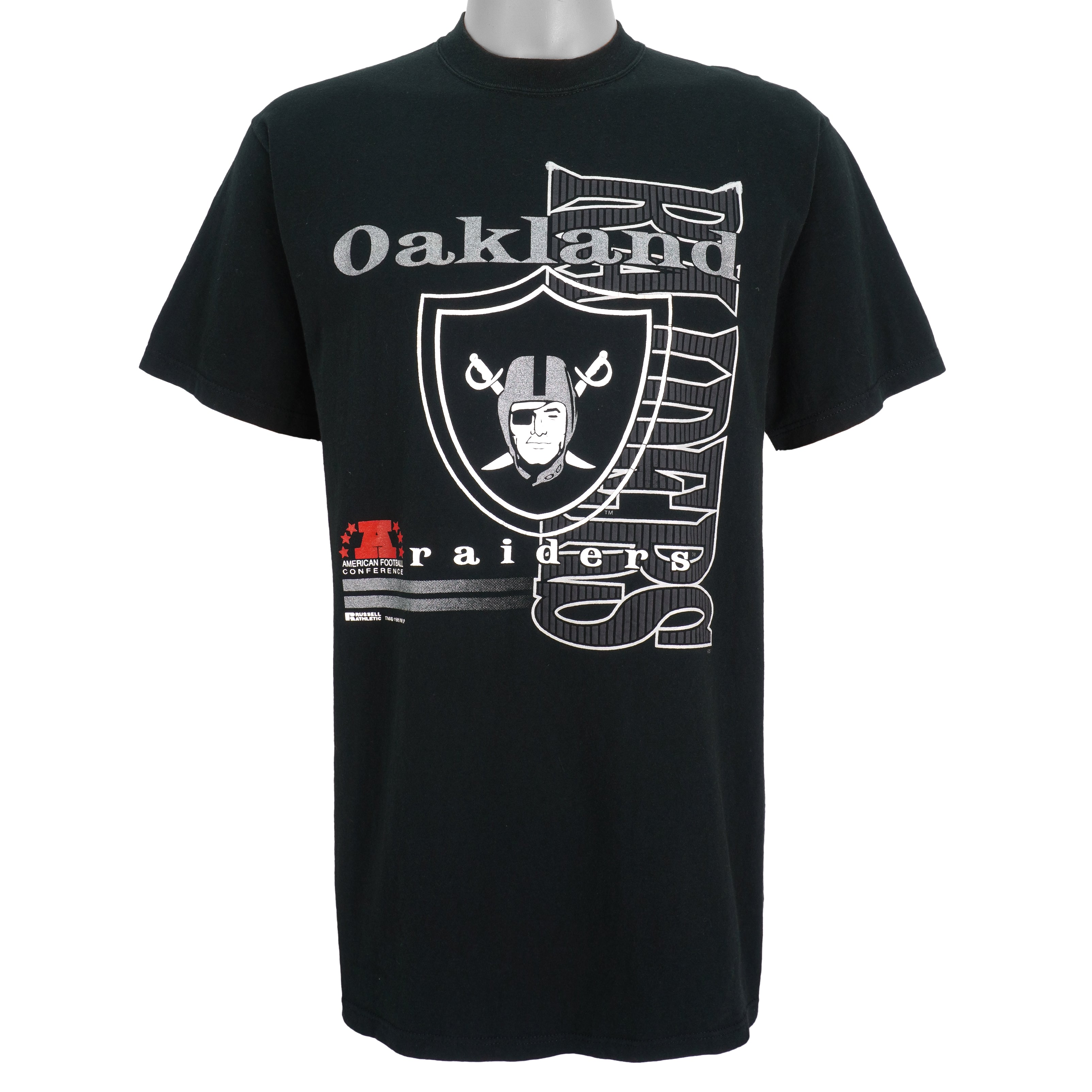 1995 Vintage Style NFL Oakland Raiders Spell-Out T-Shirt Hoodie Sweatshirt Reprinted Full Size Gifts for Fans