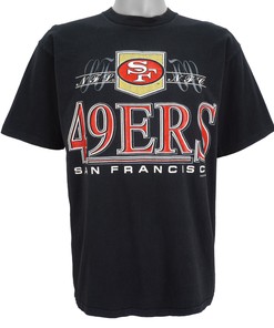 Nfl San Francisco 49Ers Spell-Out T-Shirt 1993 Vintage Style Hoodie Sweatshirt Reprinted Full Size Gifts for Fans