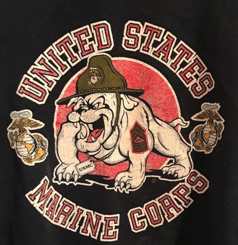 Vintage United States Marine Corps Sweatshirt, Vintage 90s Shirt, T-Shirt, Hoodie - Image 2