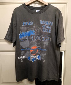 Vintage Style 90s T Shirt NBA Orlando Magic Shaq Shirt Hoodie Sweatshirt Reprinted Full Size Gifts for NBA Fans