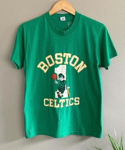 Vintage Style 80's Boston Celtics Basketball Shirt Sweatshirt Hoodie Reprinted Full Size Gifts for NBA Fans