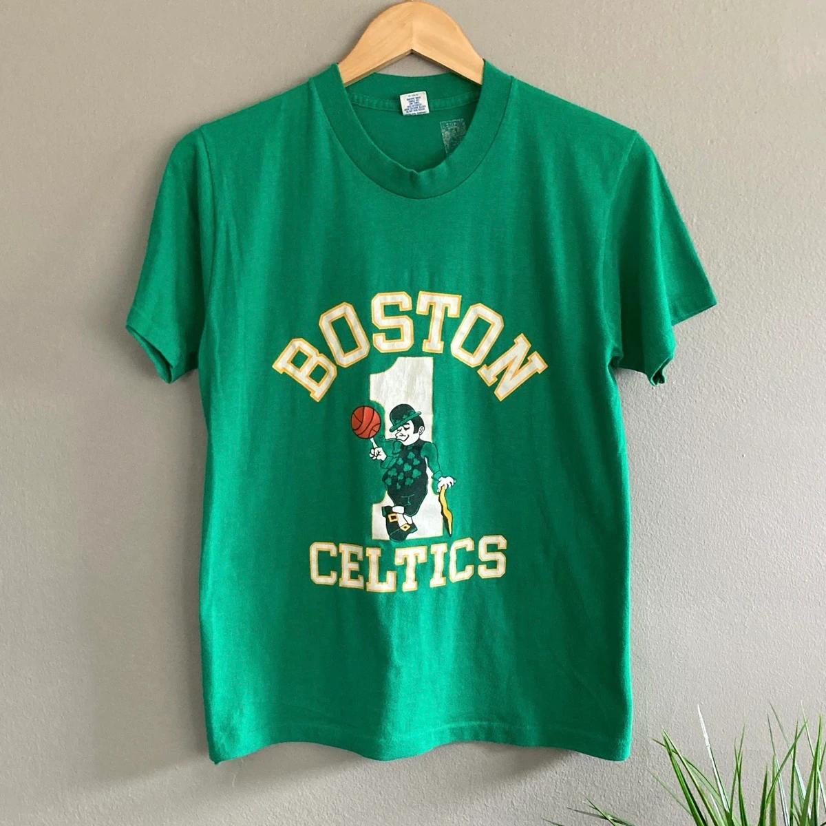 Vintage Style 80's Boston Celtics Basketball Shirt Sweatshirt Hoodie Reprinted Full Size Gifts for NBA Fans