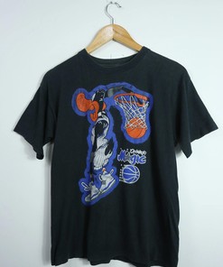 Vintage Style 90s Baby Tees Orlando Magic Duffy Duck Shirt Sweatshirt Hoodie Reprinted Full Size Gifts for NBA Fans