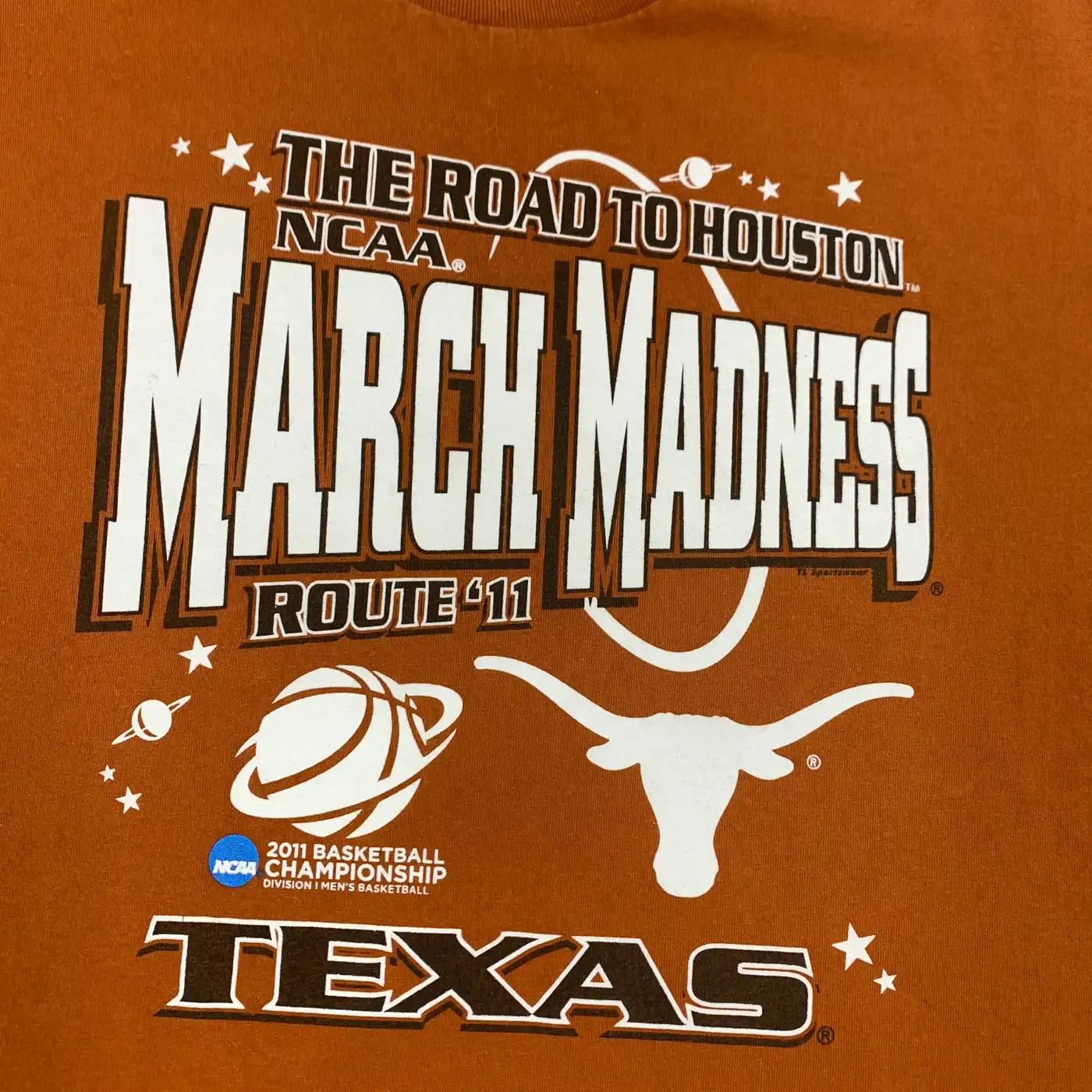 Texas Longhorns 2011 March Madness T-Shirt Sweatshirt Pullover Hoodie Reprinted Full Color Full Size Gift for NCAA Fans - Image 2