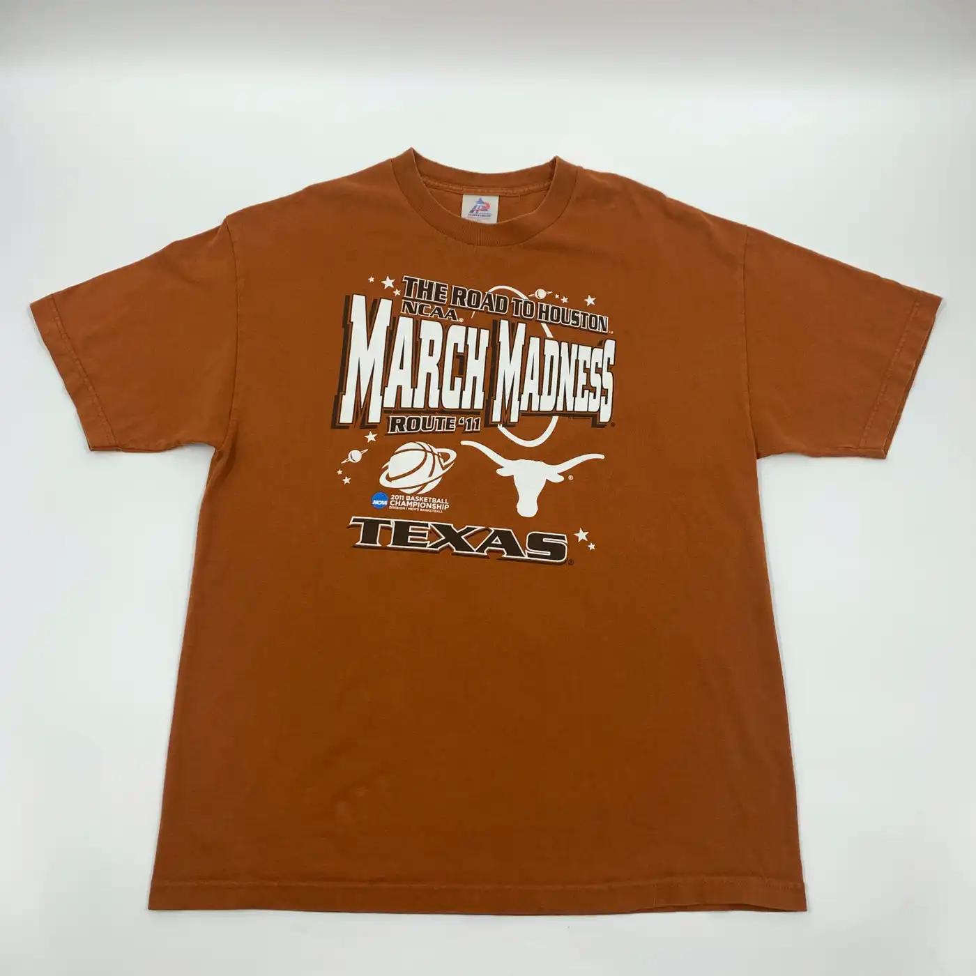 Texas Longhorns 2011 March Madness T-Shirt Sweatshirt Pullover Hoodie Reprinted Full Color Full Size Gift for NCAA Fans