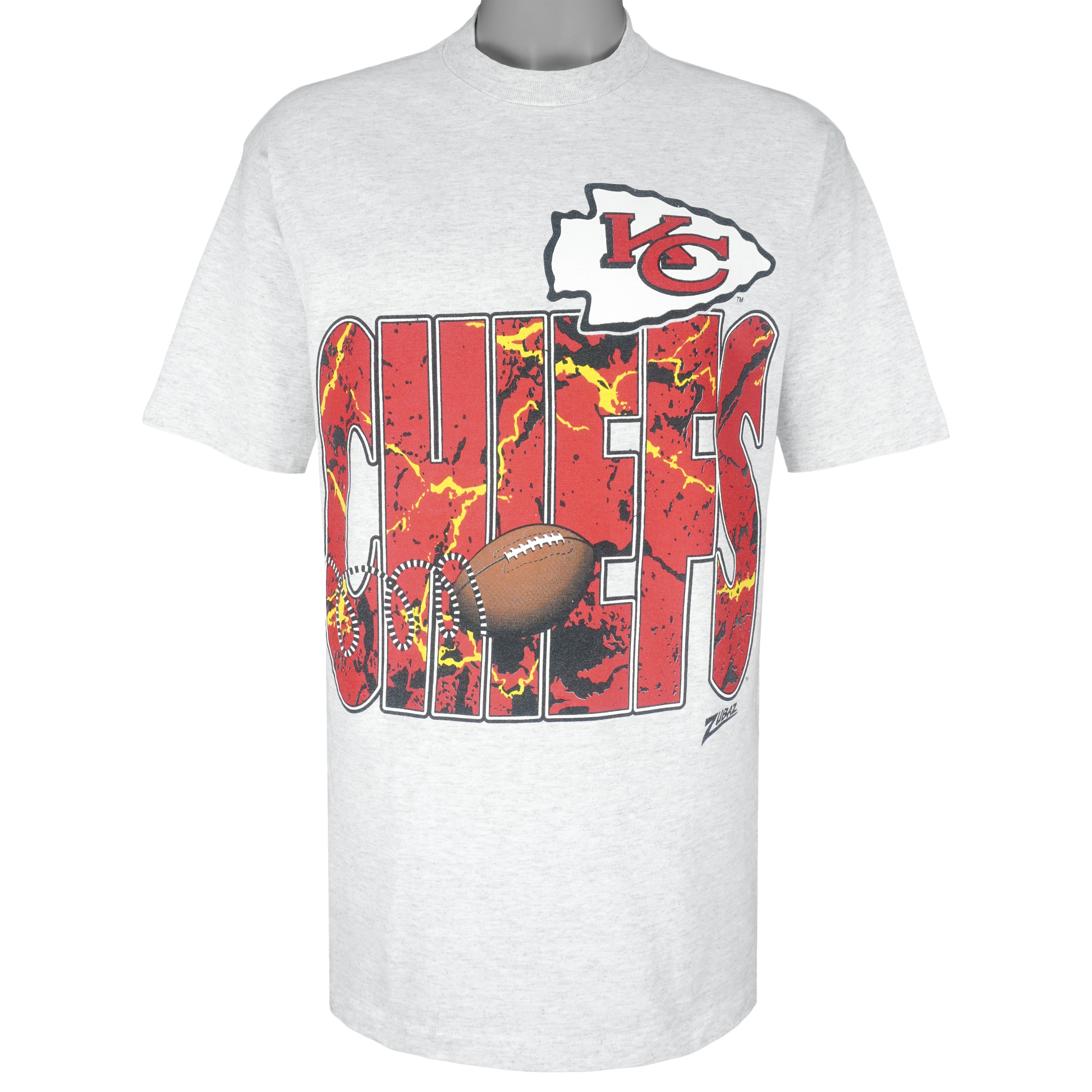 Nfl Kansas City Chiefs Single Stitch T-Shirt 1990s Vintage Style Hoodie Sweatshirt Reprinted Full Size Gifts for Fans