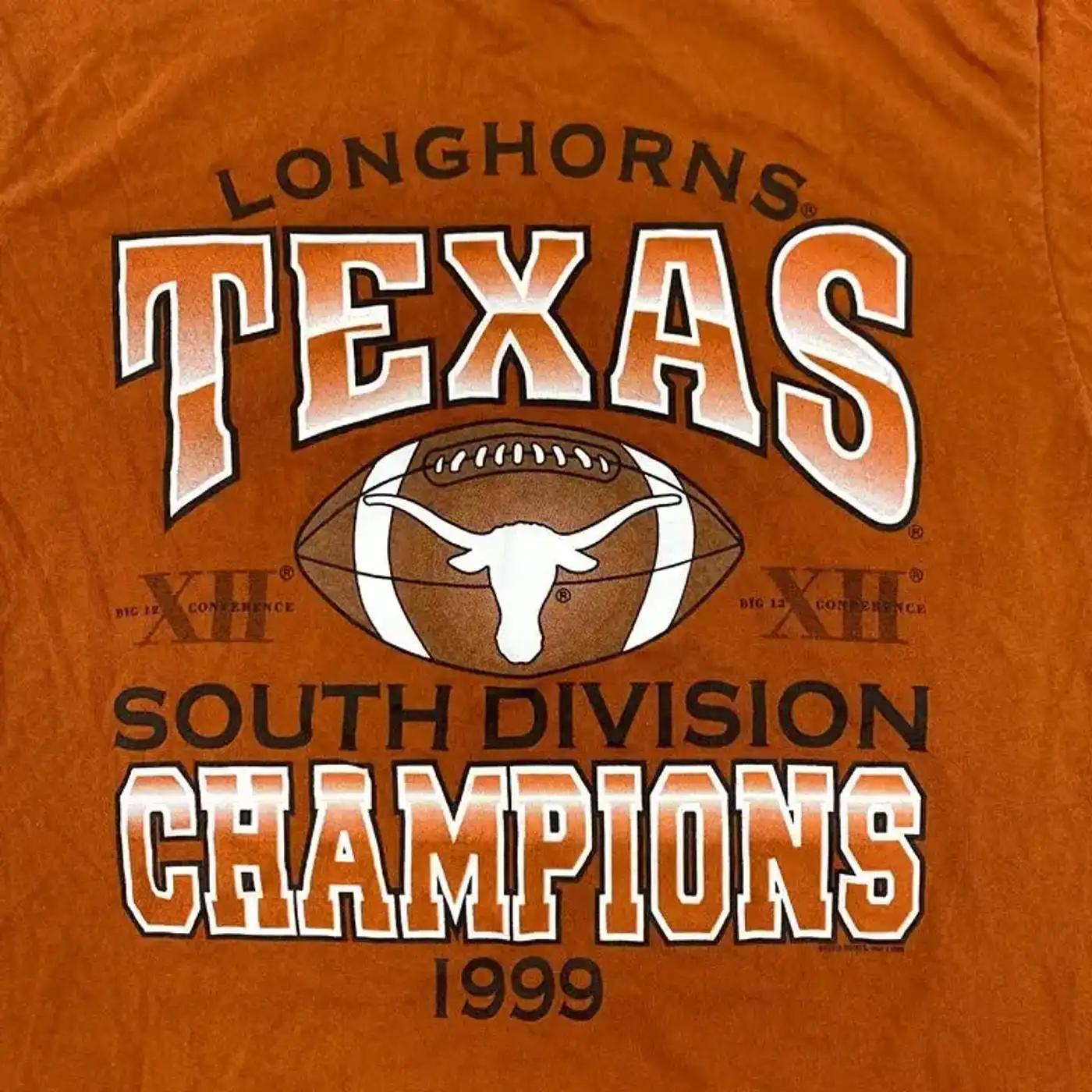 1999 Texas Longhorns Big 12 Champs T-Shirt Sweatshirt Pullover Hoodie Reprinted Full Color Full Size Gift for NCAA Fans - Image 2