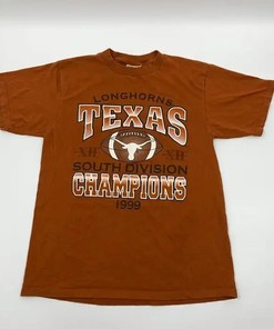 1999 Texas Longhorns Big 12 Champs T-Shirt Sweatshirt Pullover Hoodie Reprinted Full Color Full Size Gift for NCAA Fans