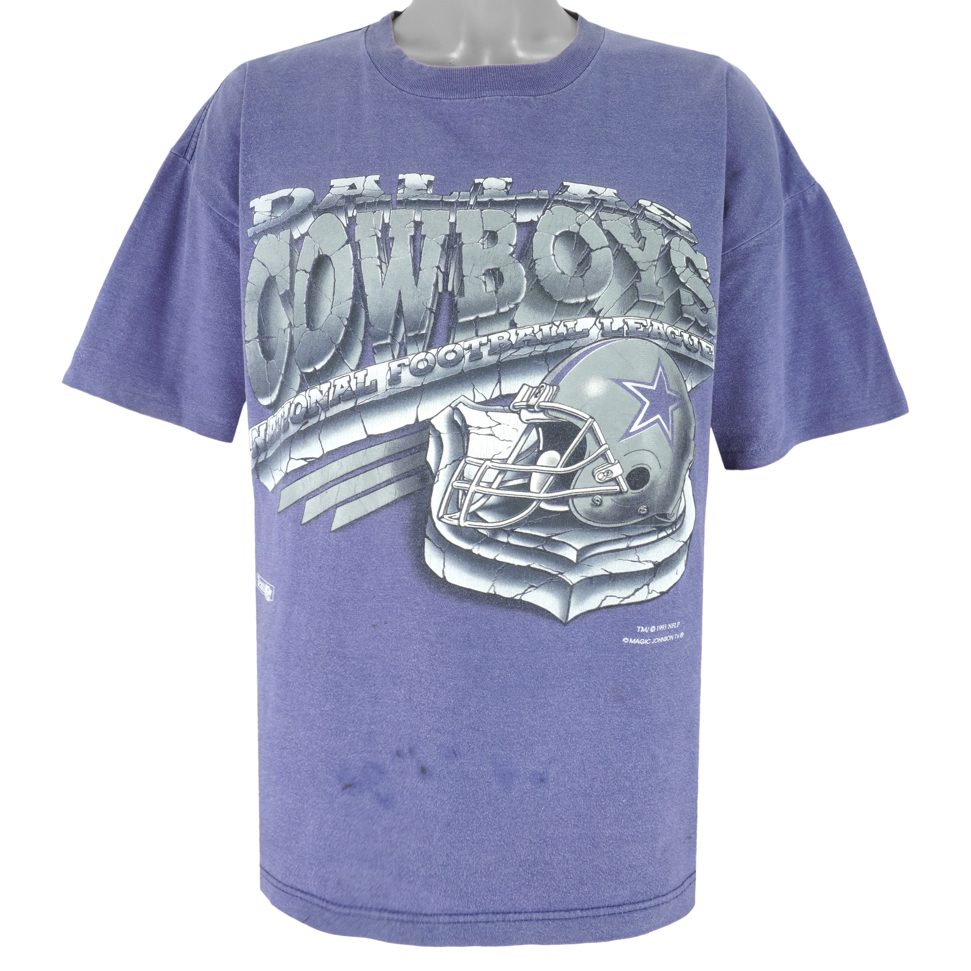 Nfl Dallas Cowboys Single Stitch T-Shirt 1993 Vintage Style Hoodie Sweatshirt Reprinted Full Size Gifts for Fans