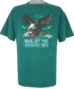 Nfl Philadelphia Eagles Spell-Out T-Shirt 1990s Vintage Style Hoodie Sweatshirt Reprinted Full Size Gifts for Fans