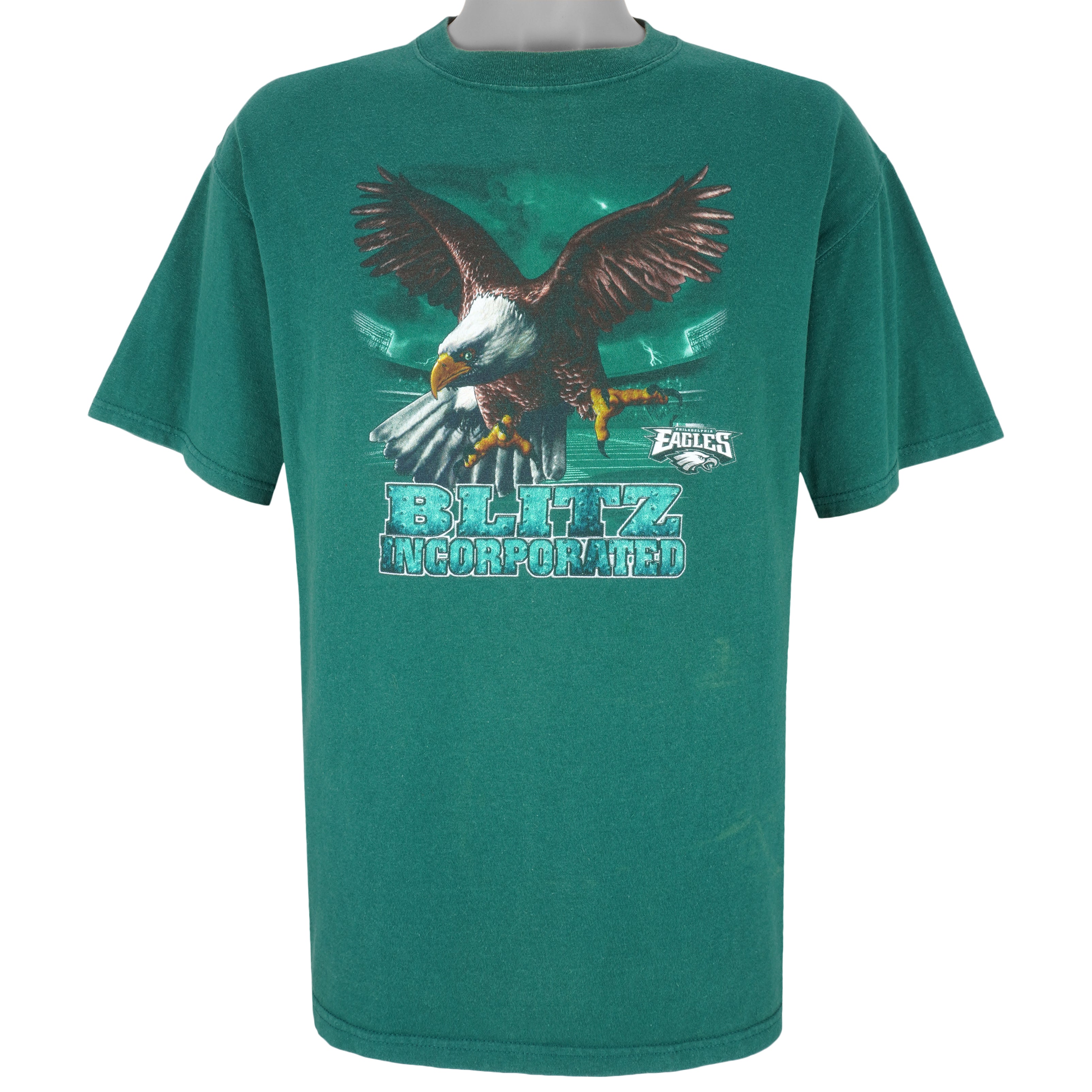 Nfl Philadelphia Eagles Spell-Out T-Shirt 1990s Vintage Style Hoodie Sweatshirt Reprinted Full Size Gifts for Fans