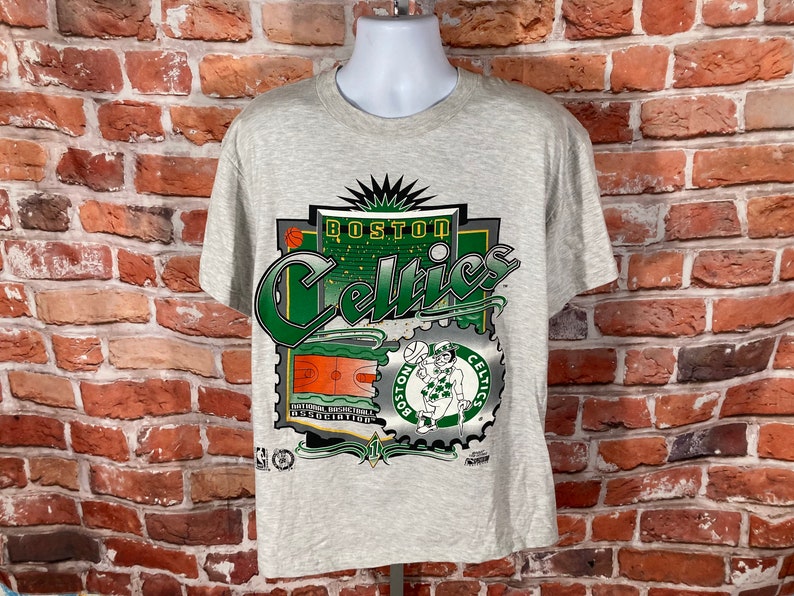 Deadstock W Tags 90s Vintage Boston Celtics Shirt, Hoodie, Sweatshirt Hoodie Shirt Gifts for Fans NBA Tee - Image 2