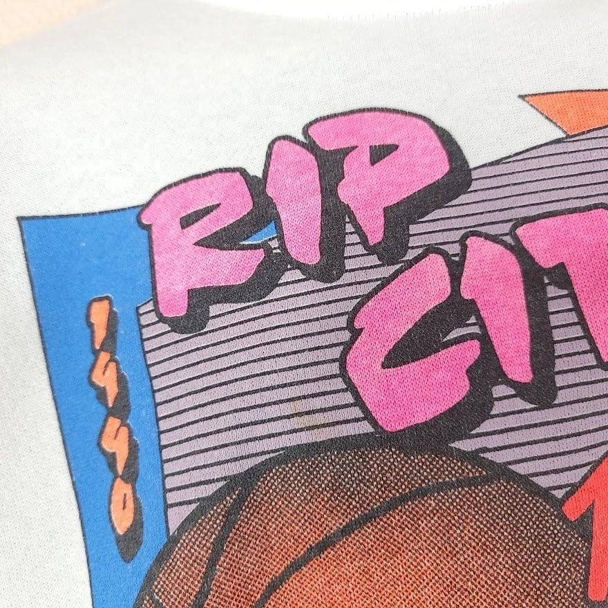 Portland Trail Blazers Sweatshirt Vintage 90s 1990 Rip City Shirt Hoodie Sweatshirt Reprinted Full Size Gifts for NBA Fans - Image 4