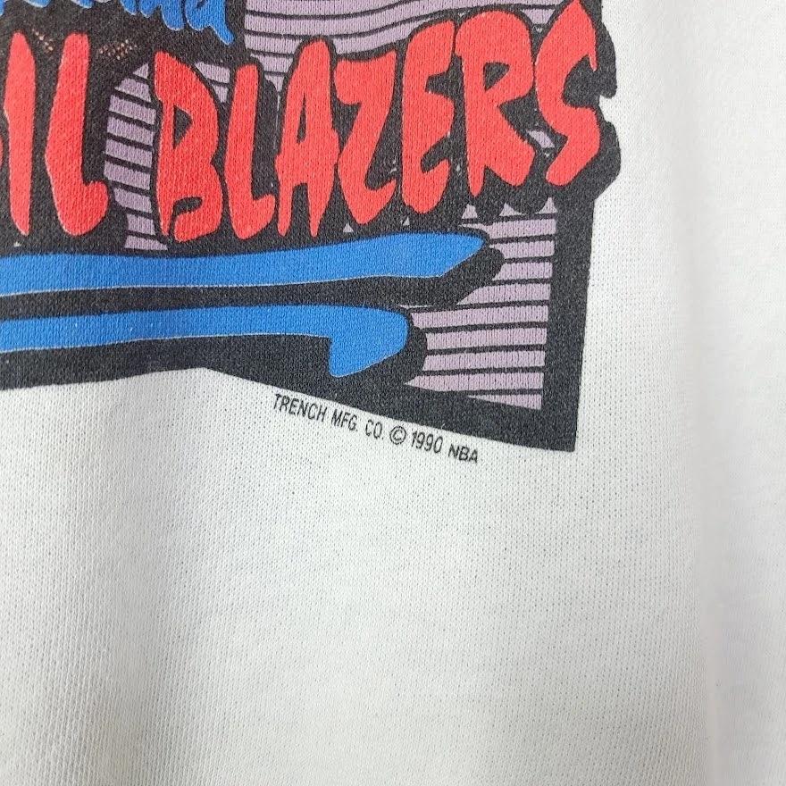 Portland Trail Blazers Sweatshirt Vintage 90s 1990 Rip City Shirt Hoodie Sweatshirt Reprinted Full Size Gifts for NBA Fans - Image 3