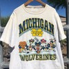 Vintage NCAA Michigan Wolverines Looney Tunes T-Shirt, Michigan Wolverines Shirt, University of Michigan Shirt